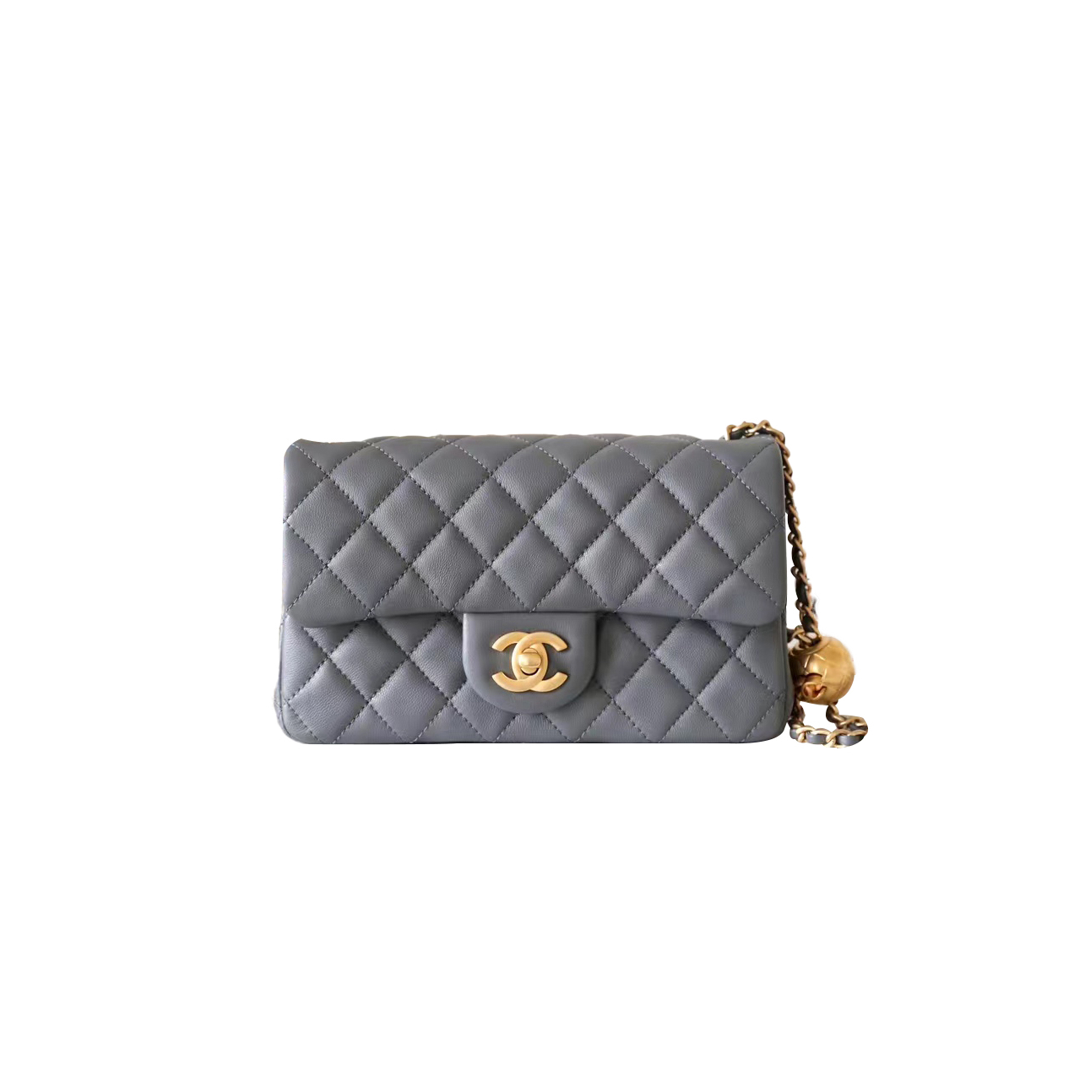 CHANEL MASTER GOLD BALL CHAIN FLAP BAG AS4609 (20*13*7cm)